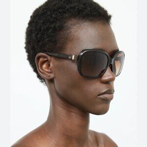 Chanel bow sunglasses, brown